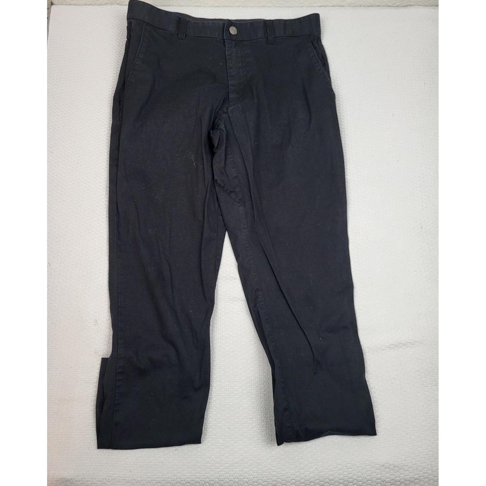 Fabletics High Side‎ Chinos Mens 32 32 Black Stretch Comfort Baggy Trousers